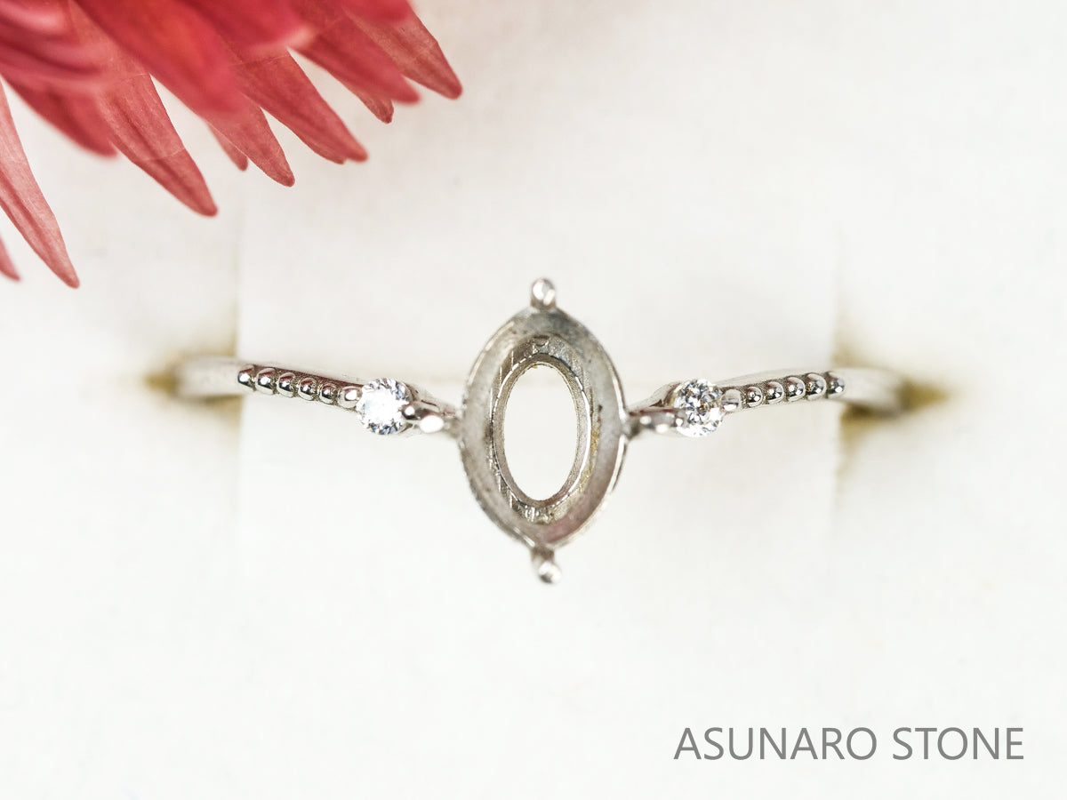 【お仕立て用】空枠番号：S30A　リング枠【オーダージュエリー用】