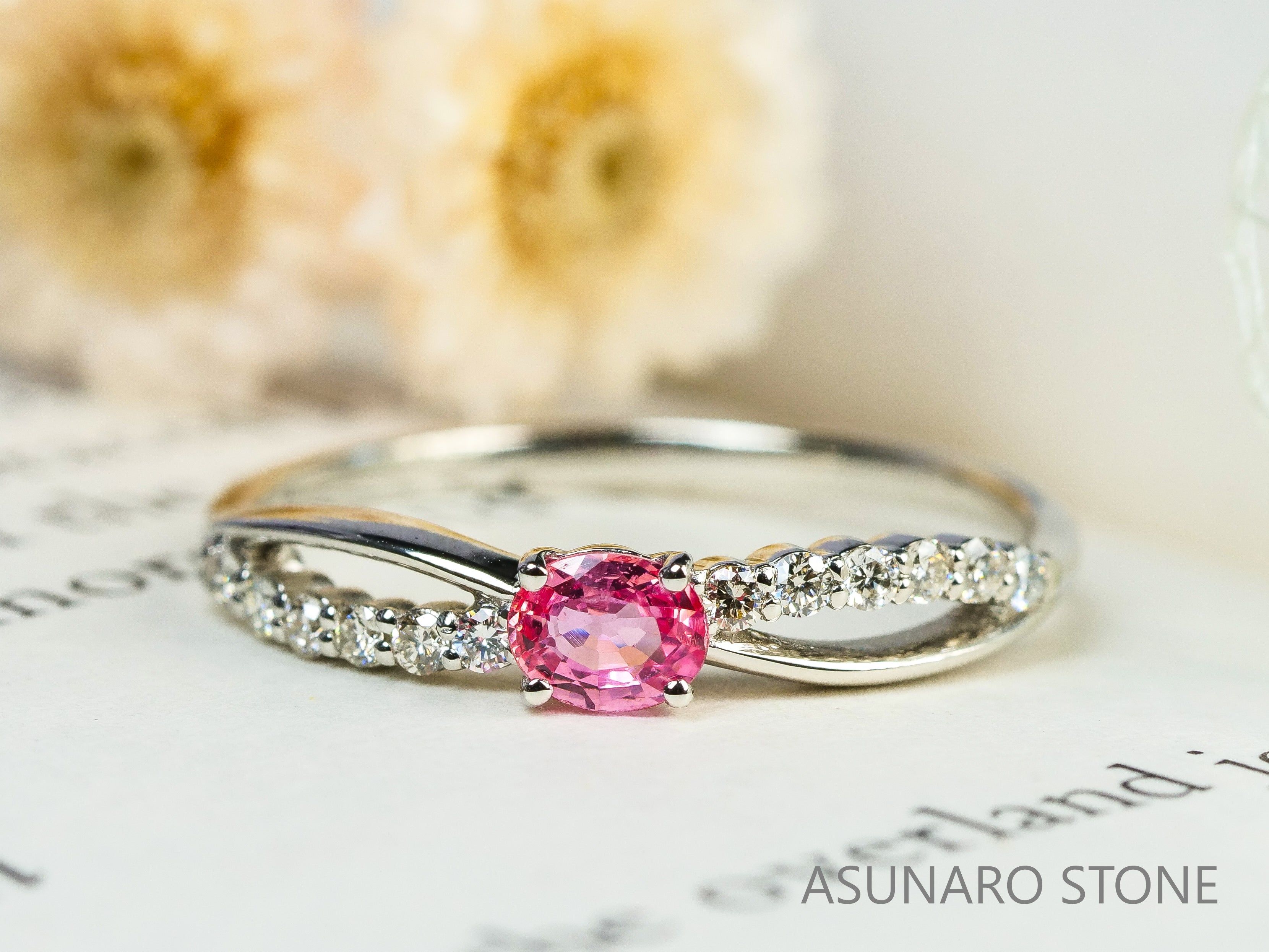 【お仕立て用】空枠番号：3889C　リング枠【オーダージュエリー用】