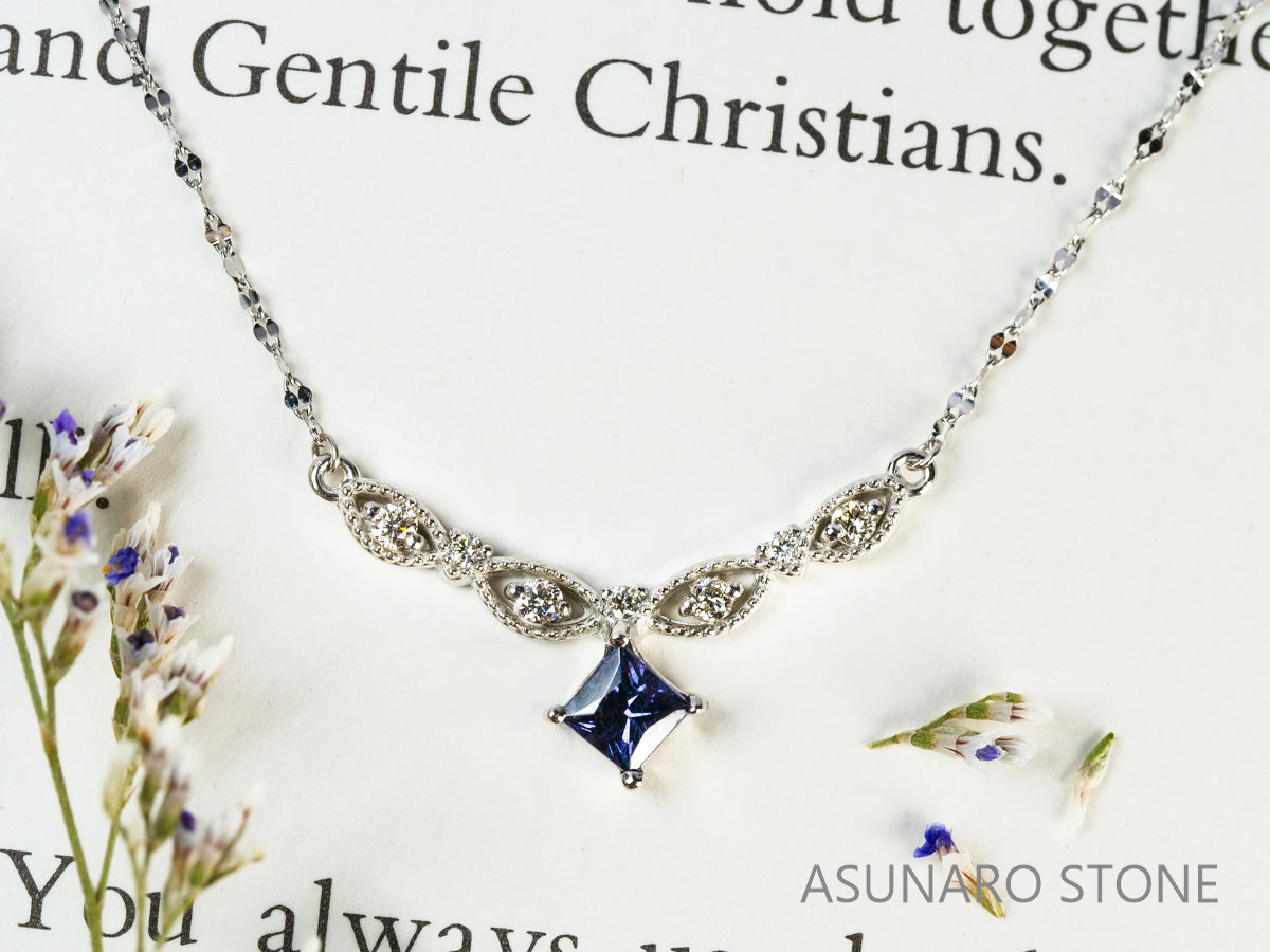 【お仕立て用】空枠番号：5104C　両吊りネックレス　ペンダントトップ枠【オーダージュエリー用】