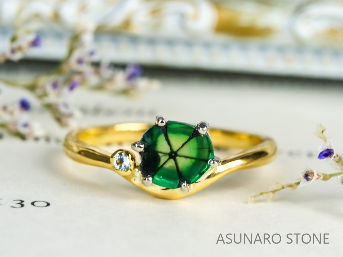 【お仕立て用】空枠番号：4573C　リング枠【オーダージュエリー用】