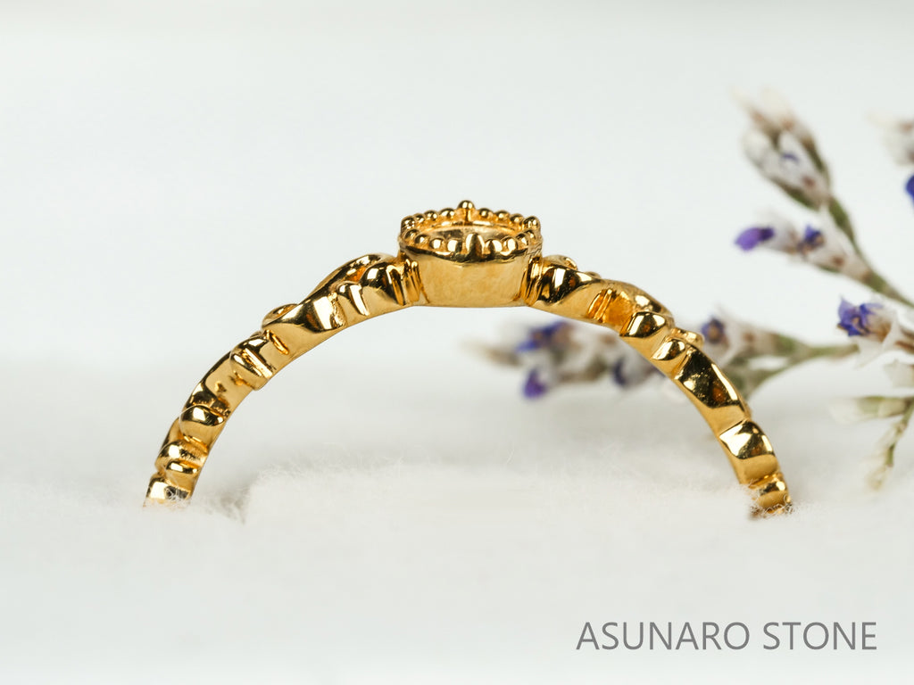 【お仕立て用】空枠番号：4781C　ダイヤなし　リング枠【オーダージュエリー用】