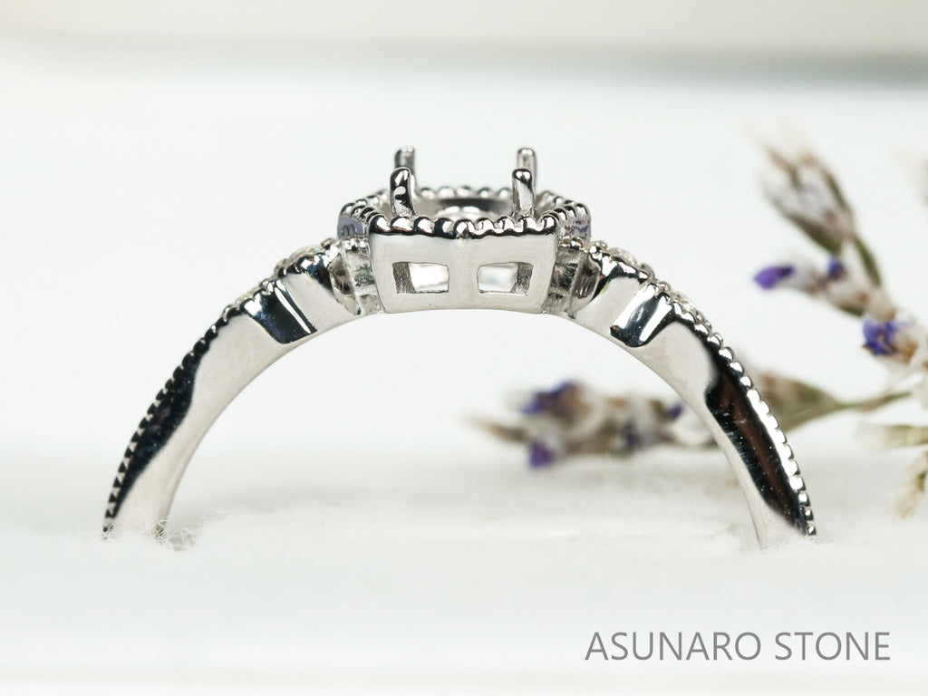 【お仕立て用】空枠番号：5561C・S317A　リング枠【オーダージュエリー用】