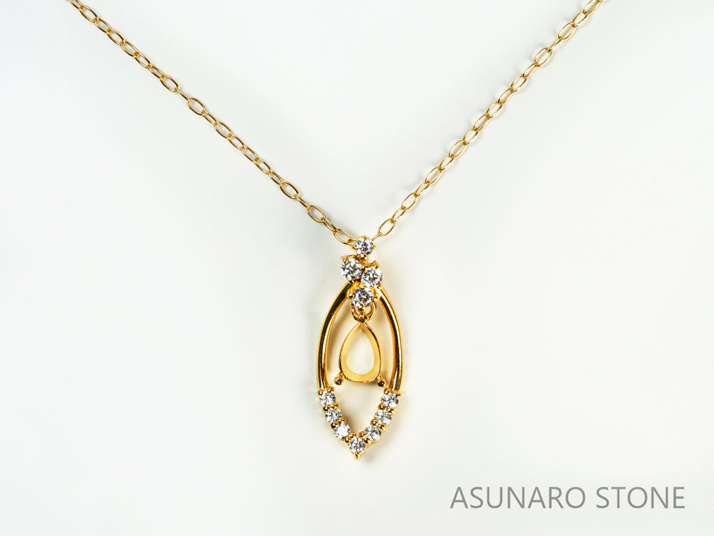 【お仕立て用】空枠番号：3923C　ペンダントトップ枠【オーダージュエリー用】