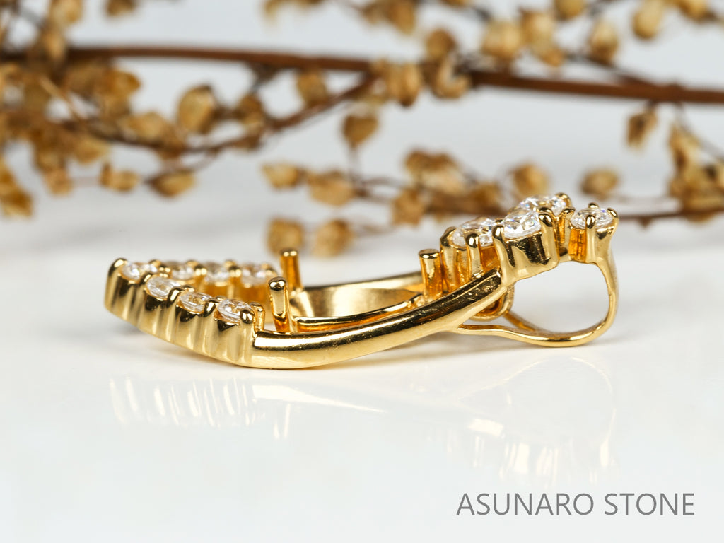 【お仕立て用】空枠番号：3923C　ペンダントトップ枠【オーダージュエリー用】