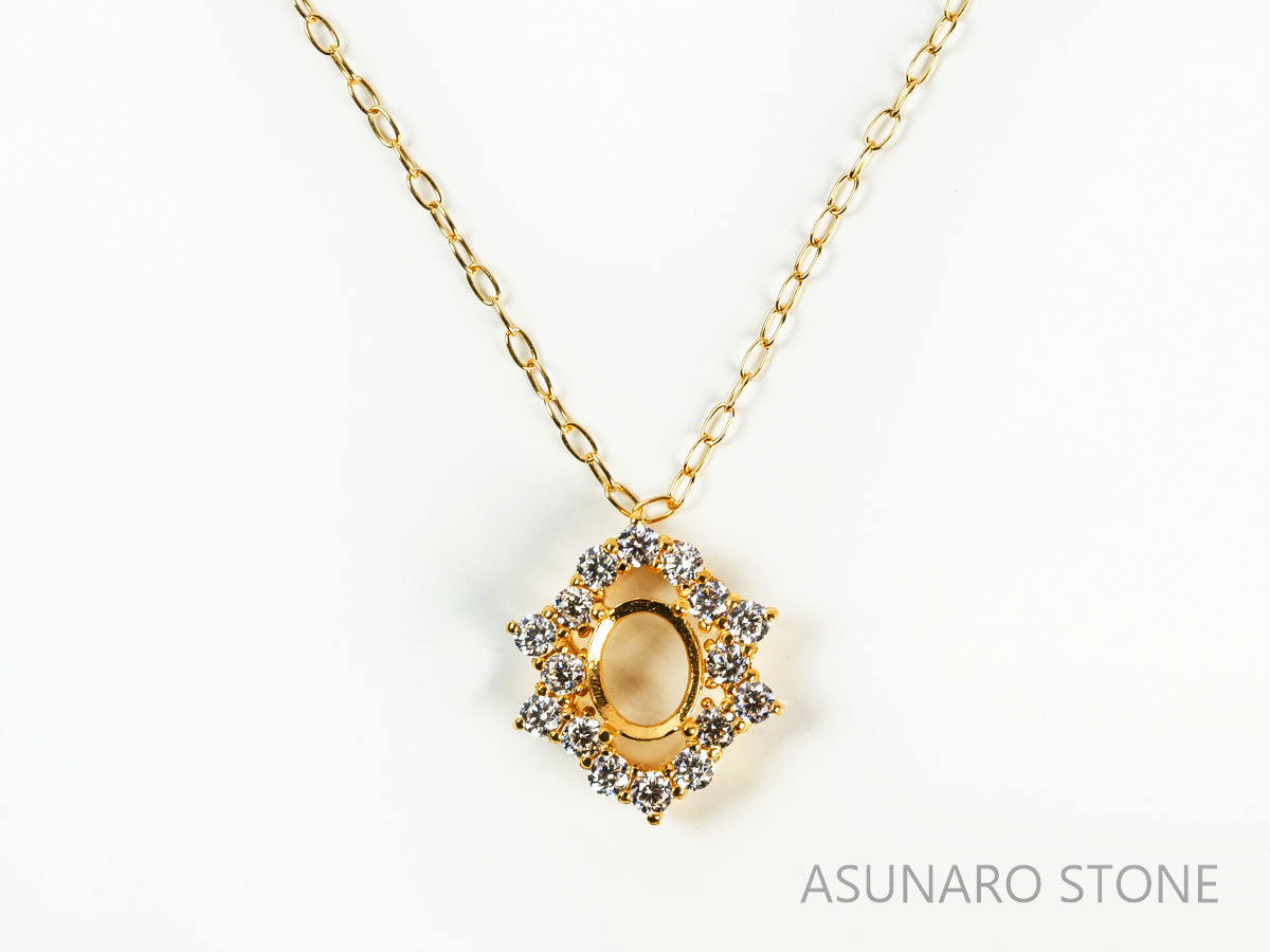 【お仕立て用】空枠番号：5321C　ペンダントトップ枠【オーダージュエリー用】