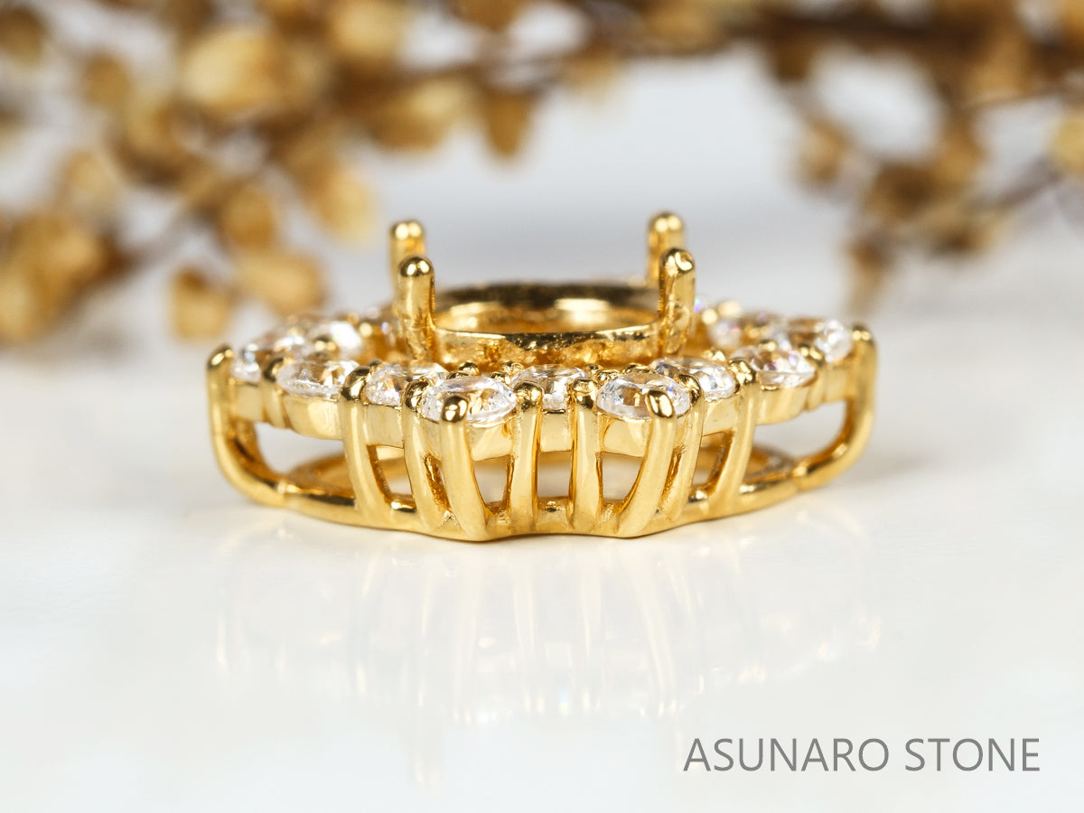 【お仕立て用】空枠番号：5321C　ペンダントトップ枠【オーダージュエリー用】