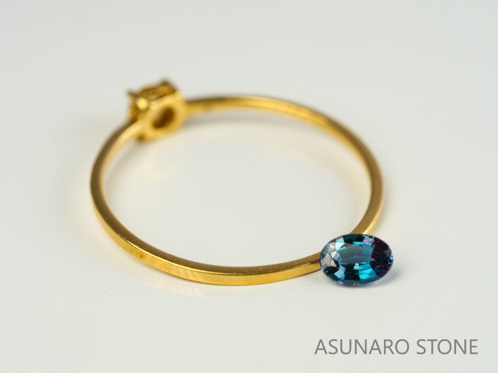 アレキサンドライト　オーバルカット　 ブラジル産　0.21ct　【231225-1921】