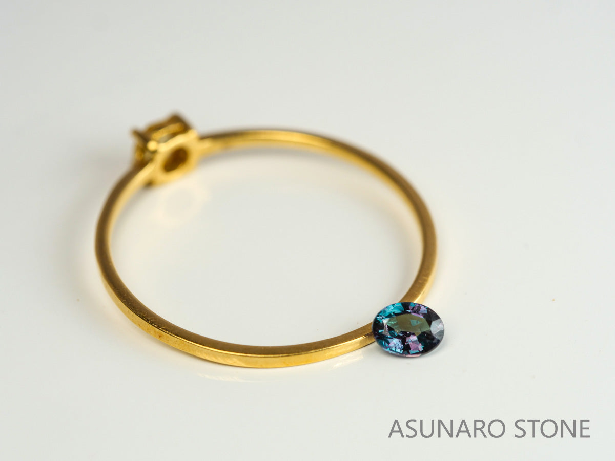 アレキサンドライト オーバルカット ブラジル産 0.15ct 【231225-1926