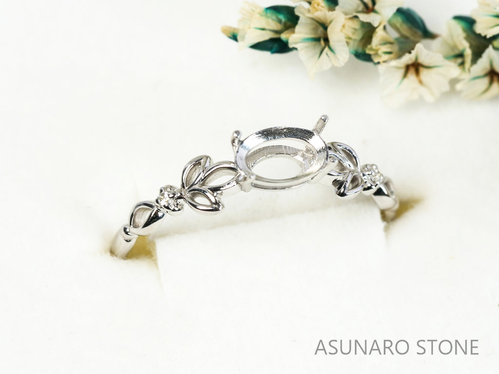 【お仕立て用】空枠番号：5261C　リング枠【オーダージュエリー用】