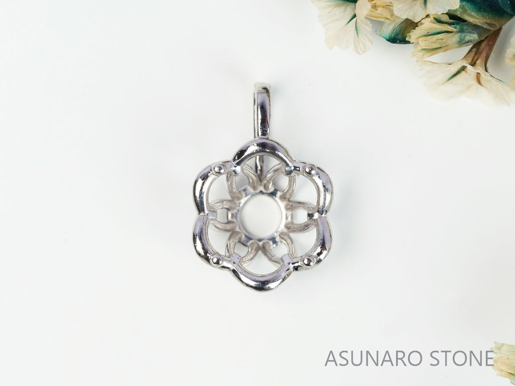 【お仕立て用】空枠番号：4516C　ペンダントトップ枠【オーダージュエリー用】