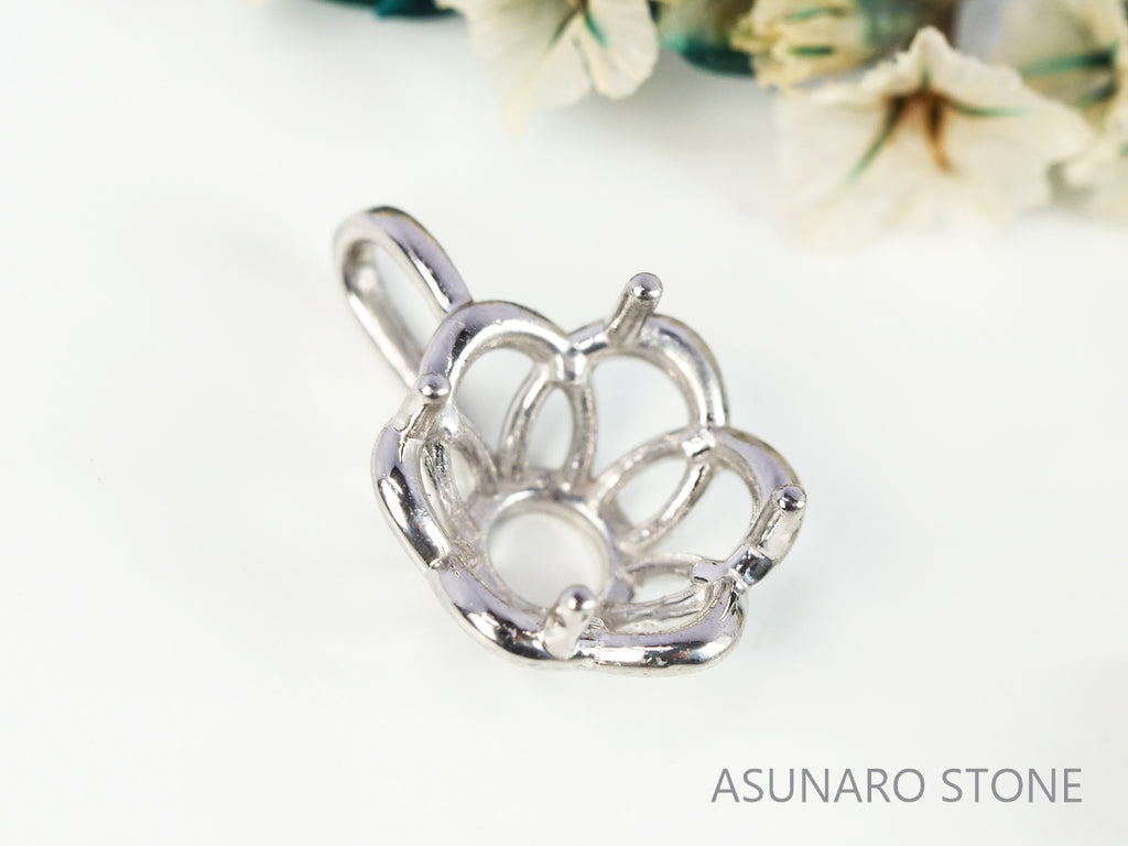 【お仕立て用】空枠番号：4516C　ペンダントトップ枠【オーダージュエリー用】