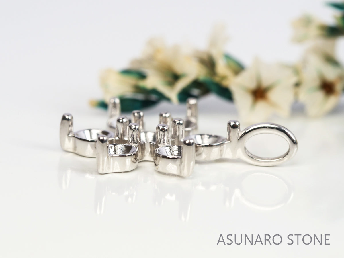 【お仕立て用】空枠番号：4667C　ペンダントトップ枠【オーダージュエリー用】