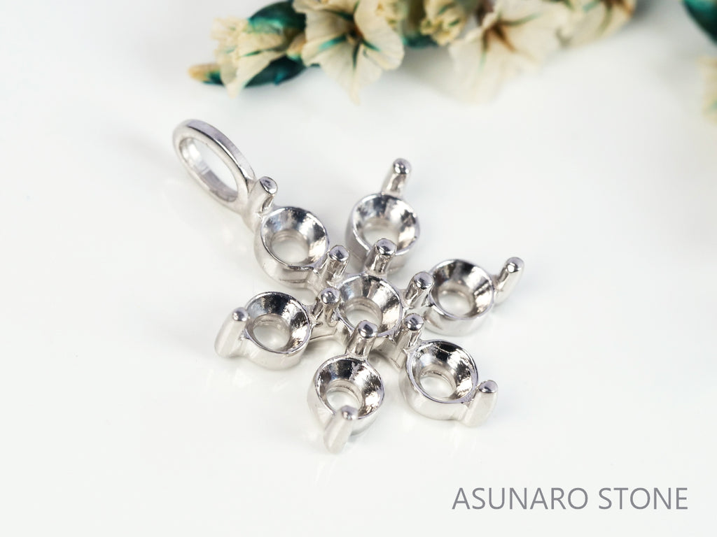 【お仕立て用】空枠番号：4667C　ペンダントトップ枠【オーダージュエリー用】