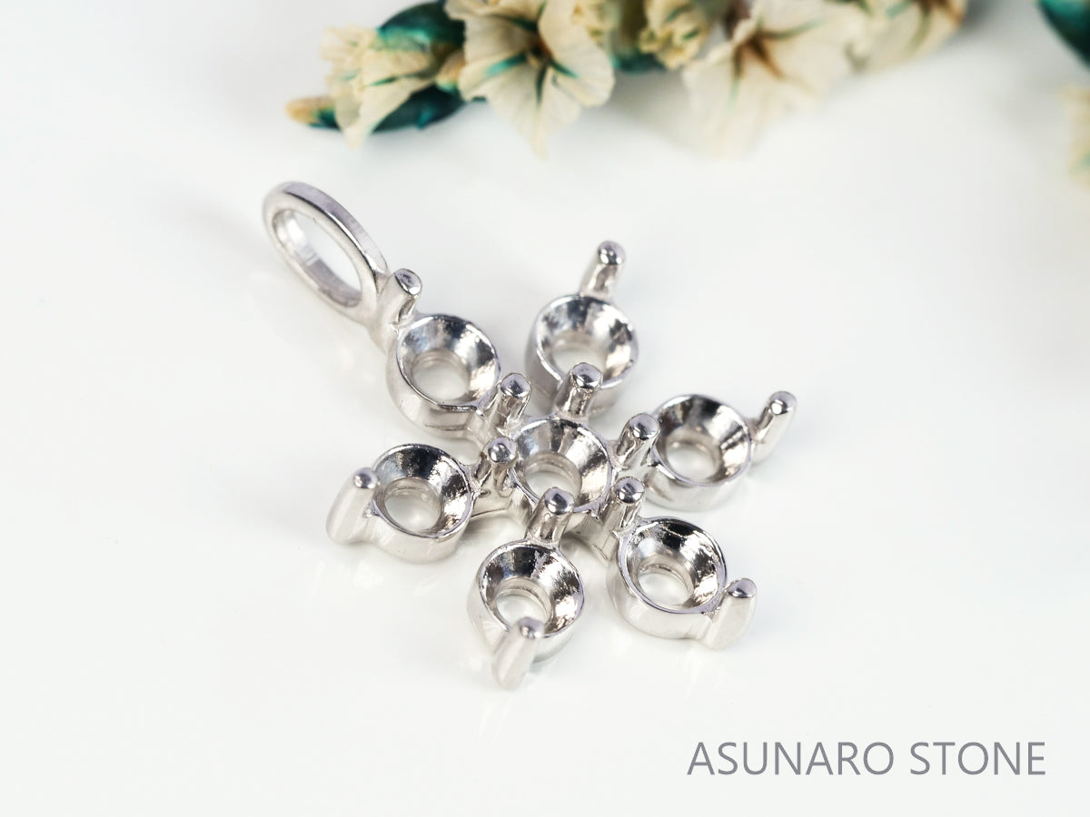 【お仕立て用】空枠番号：4667C　ペンダントトップ枠【オーダージュエリー用】