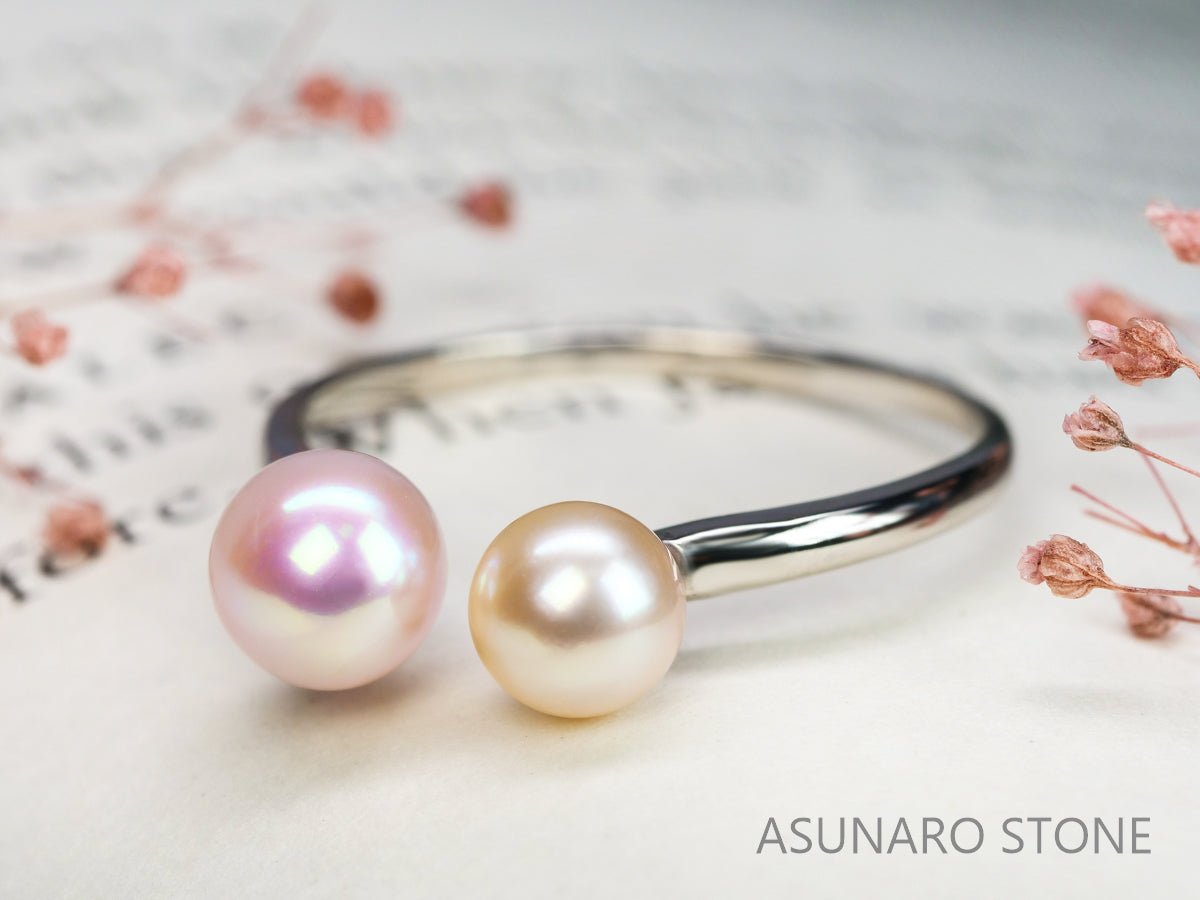 【お仕立て用】空枠番号：5419C　リング枠　アコヤ真珠付フォークリング【オーダージュエリー用】hpv