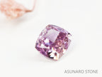 ピンクダイヤモンド　Fancy Intense Purple Pink　I1 　クッションカット　0.070ct　【231115-1917】