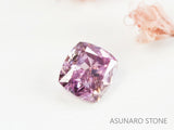 ピンクダイヤモンド　Fancy Intense Purple Pink　I1 　クッションカット　0.070ct　【231115-1917】