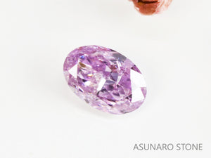 ピンクダイヤモンド　Fancy Intense Purple Pink　I1　オーバルカット　0.044ct　【231115-1918】