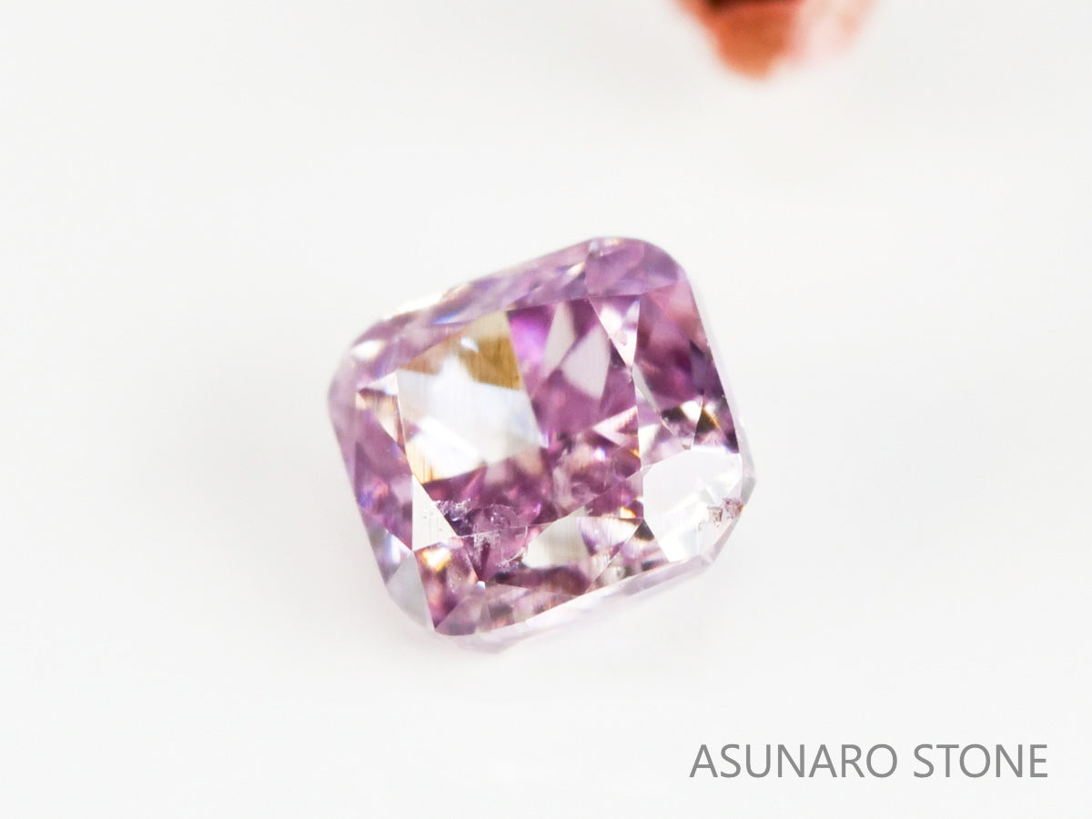 ピンクダイヤモンド Fancy Intense Purple Pink SI2 クッションカット