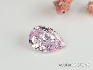 ピンクダイヤモンド　Fancy Light Pink　SI2 　ペアシェイプ　0.148ct　【231115-1882】
