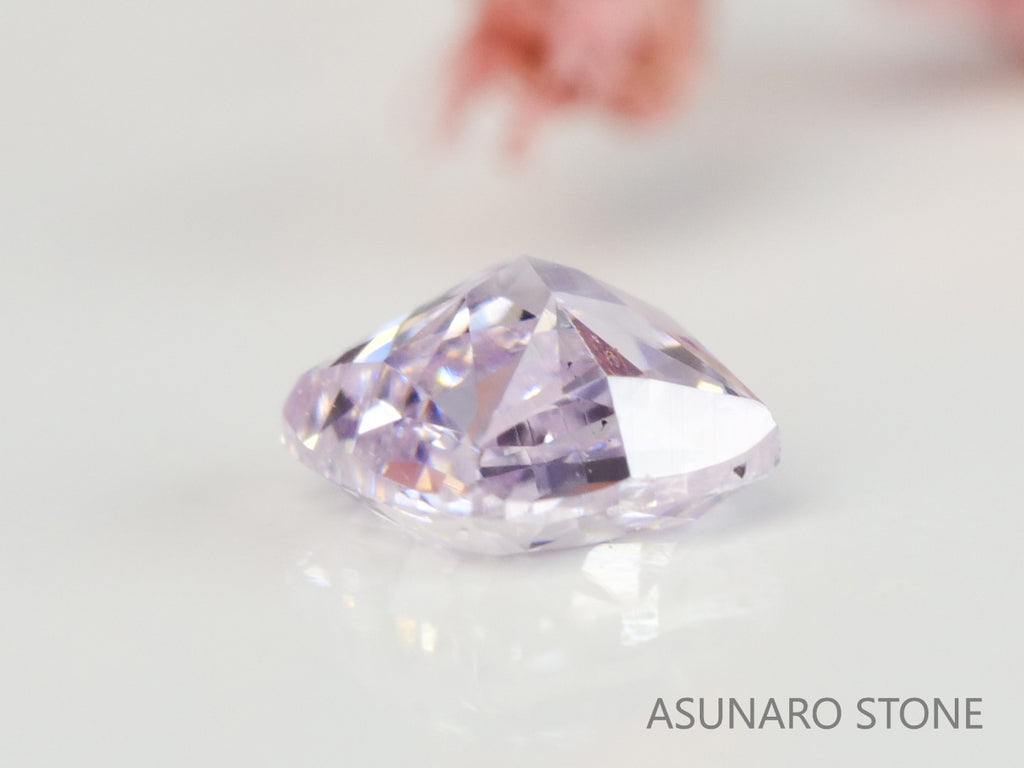ピンクダイヤモンド　Light Pink　SI1 　クッションカット　0.084ct　【231115-1883】