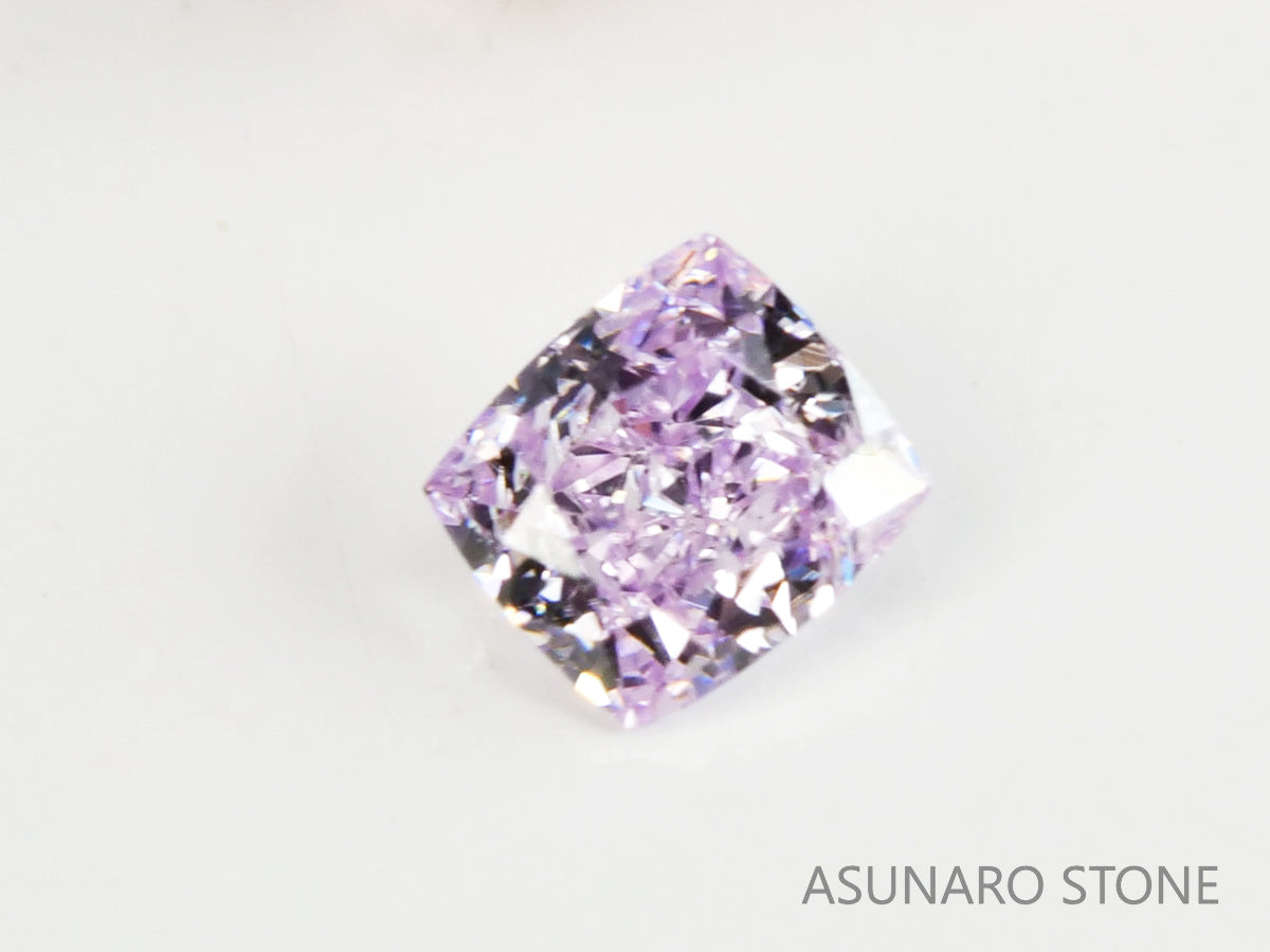 ピンクダイヤモンド　Very Light Pink　I1　クッションカット　0.062ct　【231115-1884】