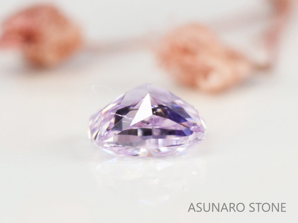 ピンクダイヤモンド Very Light Pink I1 クッションカット 0.062ct