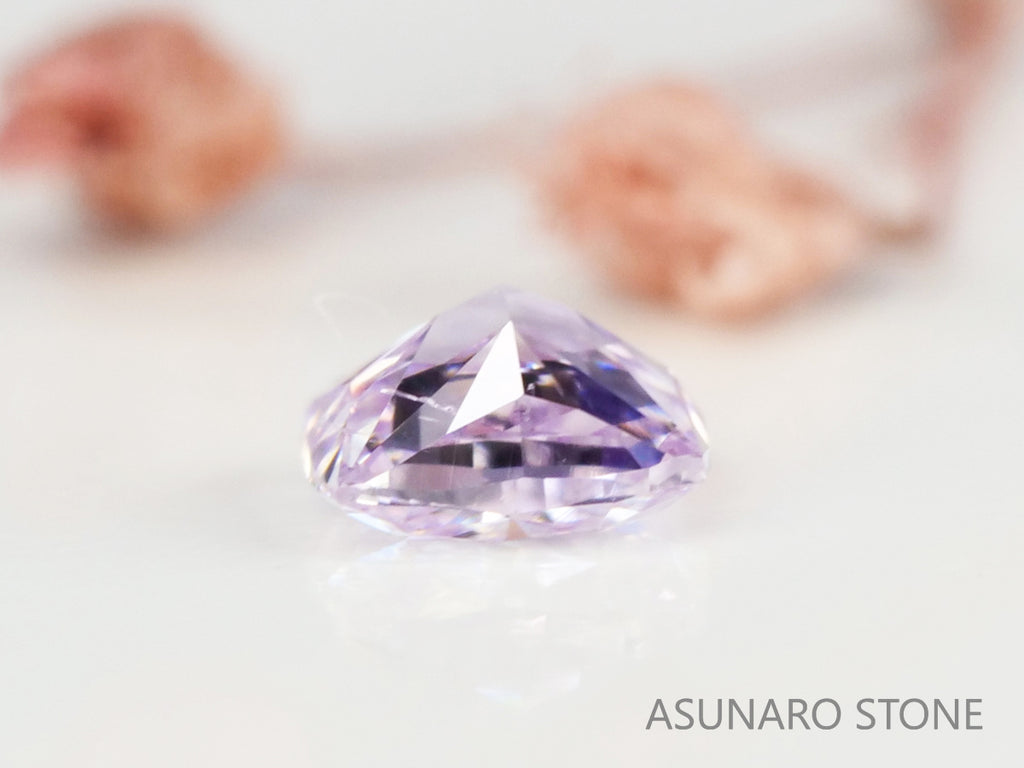 ピンクダイヤモンド　Very Light Pink　I1　クッションカット　0.062ct　【231115-1884】