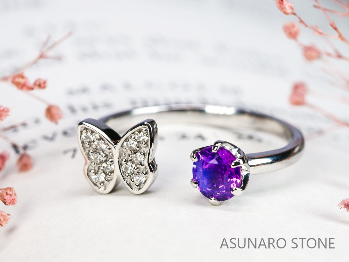 【お仕立て用】空枠番号：5181C　リング枠　フォークリング【オーダージュエリー用】