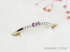 ピンクダイヤモンド　Fancy Purple Pink　I1　クッションカット　0.053ct　【231115-1890】