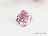 ピンクダイヤモンド　Fancy Purplish Pink　I1　クッションカット　0.045ct　【231115-1892】
