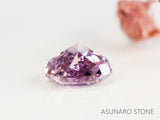 ピンクダイヤモンド　Fancy Purple Pink　SI1　マロンカット　0.095ct　【231115-1897】