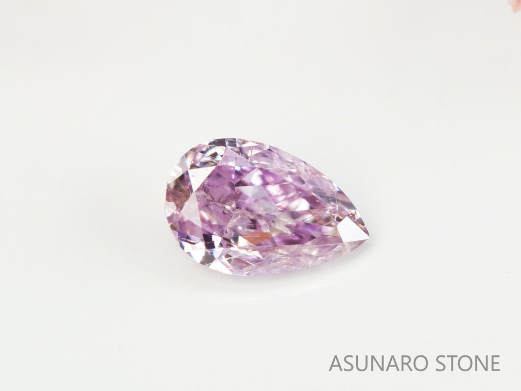 ピンクダイヤモンド　Fancy Purple Pink　I1　ペアシェイプ　0.055ct　【231115-1894】