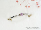 ピンクダイヤモンド　Fancy Purple Pink　I1　ペアシェイプ　0.055ct　【231115-1894】