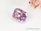 ピンクダイヤモンド　Fancy Purple Pink　I1　ラディアントカット　0.059ct　【231115-1899】