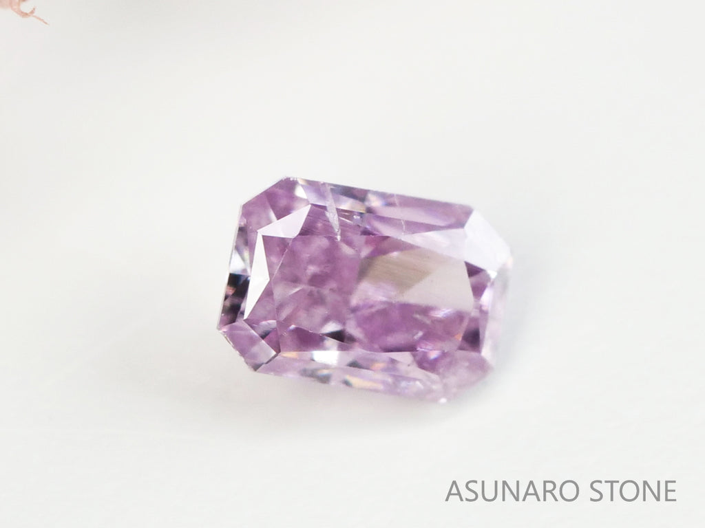 ピンクダイヤモンド　Fancy Purple Pink　I1　ラディアントカット　0.057ct【231115-1900】