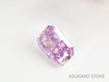 ピンクダイヤモンド　Fancy Purple Pink　I1　ラディアントカット　0.057ct　【231115-1900】
