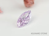 ピンクダイヤモンド　Fancy Light Purple Pink　SI2　マーキスカット　0.058ct　ソ付【231115-1906】