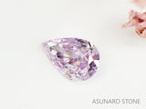 ピンクダイヤモンド　Fancy Light Purple Pink　SI2　ペアシェイプ　0.063ct　【231115-1905】