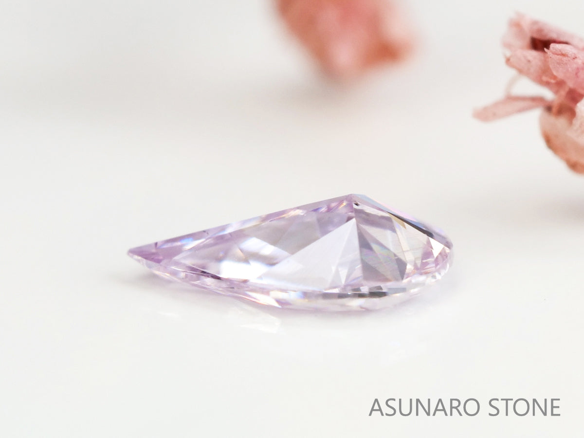 ピンクダイヤモンド Fancy Light Purple Pink SI2 ペアシェイプ 0.063ct 【231115-1905】 –  ASUNARO STONE