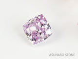 ピンクダイヤモンド　Fancy Light Purple Pink　I1　クッションカット　0.074ct　【231115-1907】