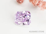 ピンクダイヤモンド　Fancy Light Purple Pink　I1　ラディアントカット　0.177ct　【231115-1909】