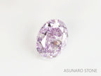 ピンクダイヤモンド　Fancy Light Purple Pink　I1　オーバルカット　0.094ct　【231115-1910】