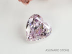 ピンクダイヤモンド　Fancy Light Purple Pink　SI2　ハートカット　0.188ct　【231115-1912】