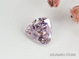 ピンクダイヤモンド　Fancy Light Purple Pink　SI2　ハートカット　0.188ct　【231115-1912】