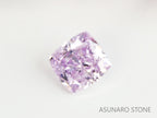 ピンクダイヤモンド　Fancy Light Purple Pink　I1　クッションカット　0.078ct　【231115-1913】