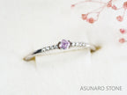 ピンクダイヤモンド　Fancy Light Purple Pink　I1　クッションカット　0.078ct　【231115-1913】