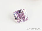 ピンクダイヤモンド　Fancy Light Purple Pink　SI2　クッションカット　0.067ct　【231115-1914】