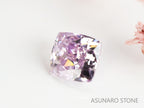 ピンクダイヤモンド　Fancy Light Purple Pink　SI2　クッションカット　0.067ct　【231115-1914】
