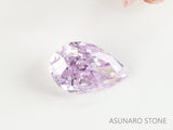 ピンクダイヤモンド　Fancy Light Purple Pink　SI2　ペアシェイプ　0.061ct　ソ付【231115-1915】